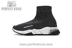 Balenciaga Speed Clear Sole Sneaker Black Silver