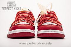 CT0856-600 OFF White X Nike Dunk Low University Red - Image 3