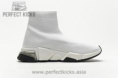 Balenciaga Speed Clear Sole Sneaker White Black - Image 5
