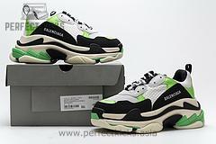 483513 W06E1 1008 Balenciaga Triple S White Green - Image 3