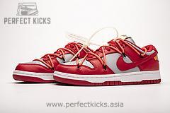 CT0856-600 OFF White X Nike Dunk Low University Red - Image 2