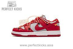 CT0856-600 OFF White X Nike Dunk Low University Red