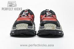 483513 W06E1 1006 Balenciaga Triple S Black Red Grey - Image 3
