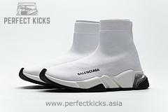 Balenciaga Speed Clear Sole Sneaker White Black - Image 7