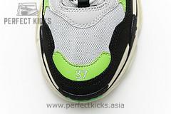 483513 W06E1 1008 Balenciaga Triple S White Green - Image 6