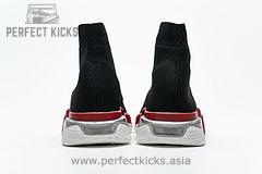 Balenciaga Speed Clear Sole Sneaker Black Red - Image 8