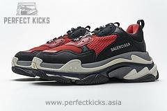 483513 W06E1 1006 Balenciaga Triple S Black Red Grey - Image 5