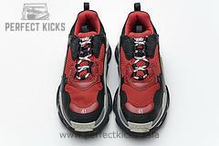 483513 W06E1 1006 Balenciaga Triple S Black Red Grey - Image 6