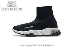 Balenciaga Speed Clear Sole Sneaker Black White