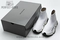 Balenciaga Speed Clear Sole Sneaker White Black - Image 8