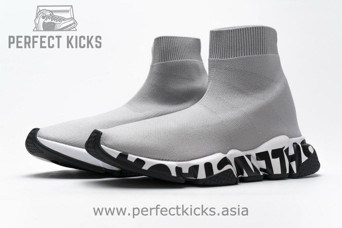 Balenciaga Stretch Mesh High Top Sneaker Grey - Image 6