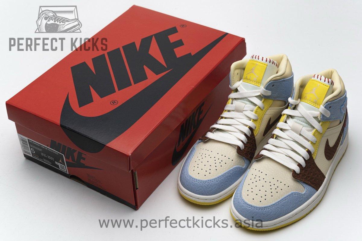 CU2803-200 Air Jordan 1 Mid SE “Maison Chateau Rogue Fearless” - Image 3