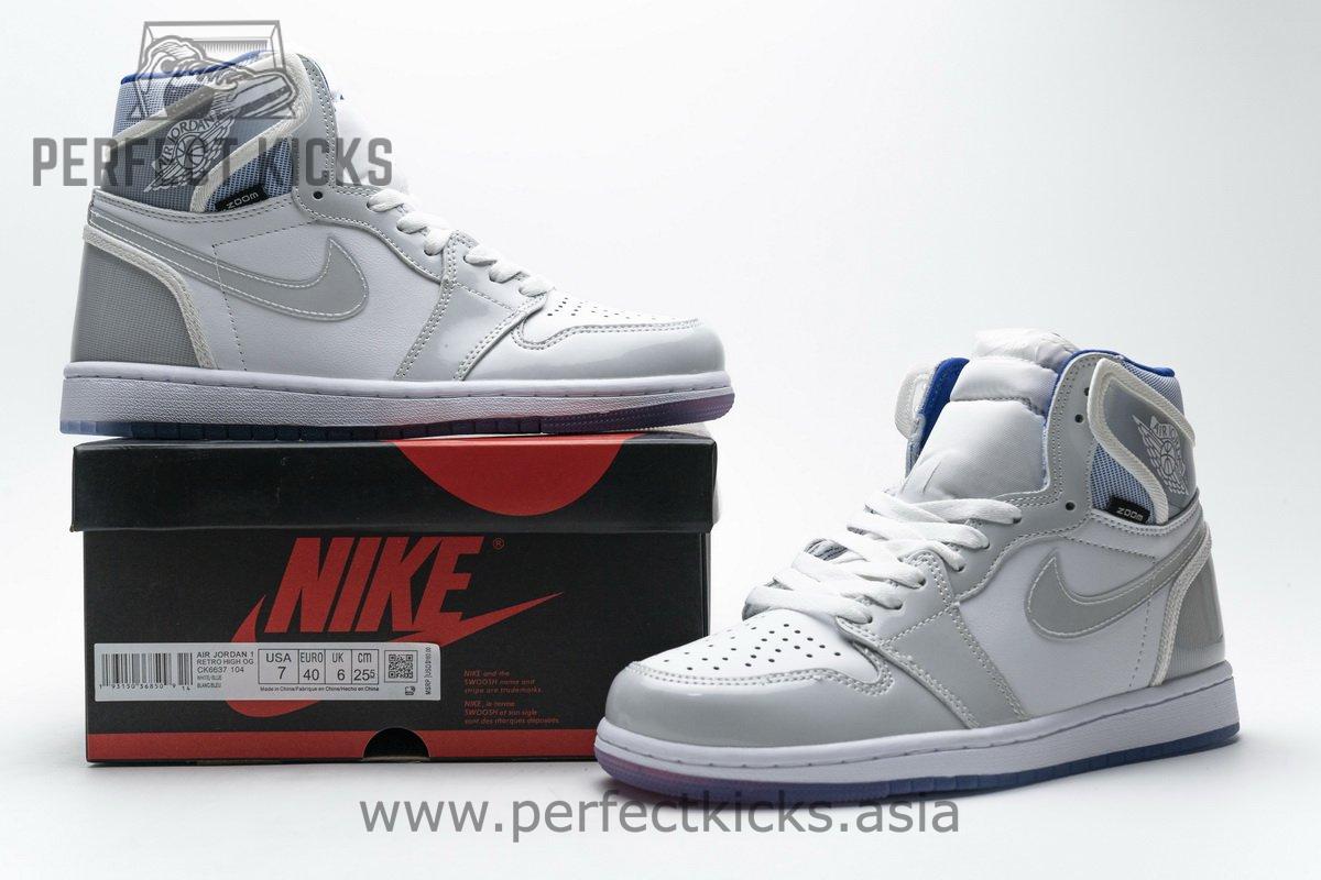 CK6637-104 Air Jordan 1 Zoom “Racer Blue” - Image 3