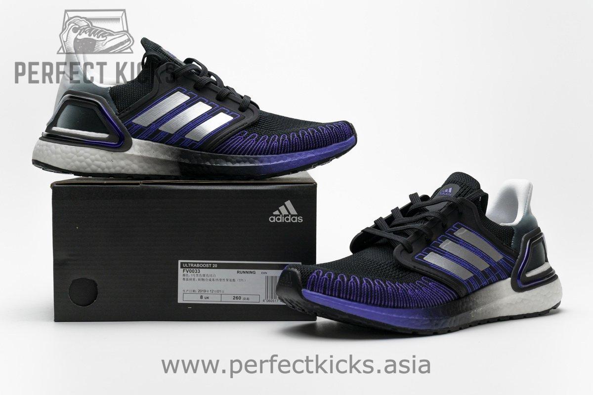 FV0033 adidas Ultra BOOST 20 CONSORTIUM Core Black Silver Real Boost - Image 3