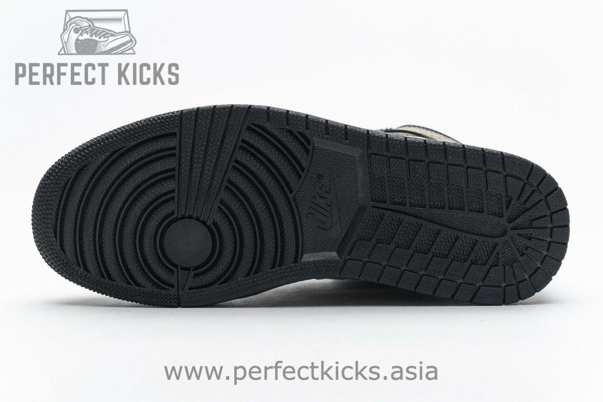 555088-032 Air Jordan 1 High OG Patent Black Metallic Gold - Image 14