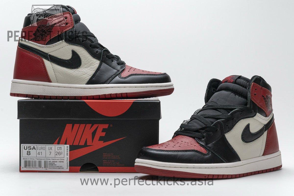 555088-610 Air Jordan 1 High OG“Bred Toe” - Image 2