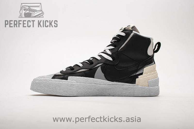 BV0072-002 Sacai x Nike Blazer Mid Black Grey - Image 5