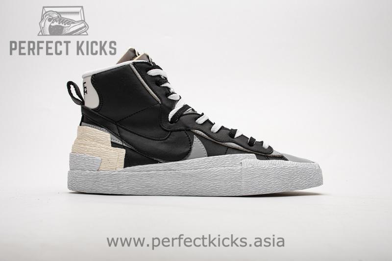 BV0072-002 Sacai x Nike Blazer Mid Black Grey - Image 4