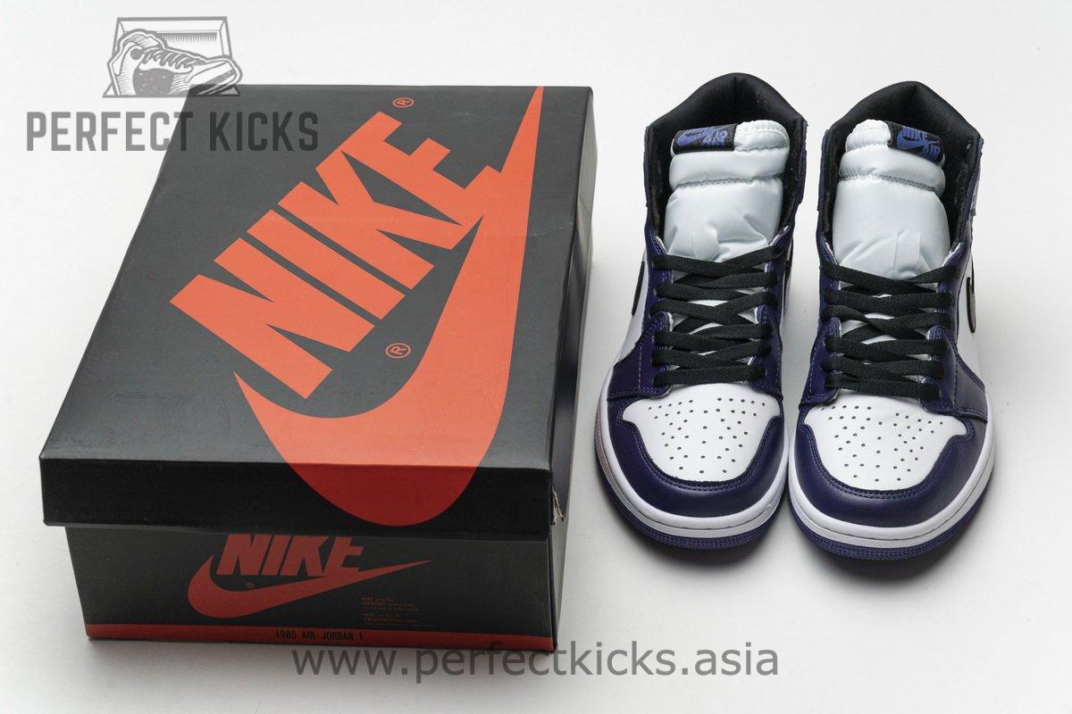 555088-500 Air Jordan 1 High OG “Court Purple” - Image 2
