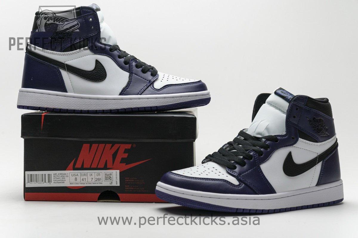 555088-500 Air Jordan 1 High OG “Court Purple” - Image 3