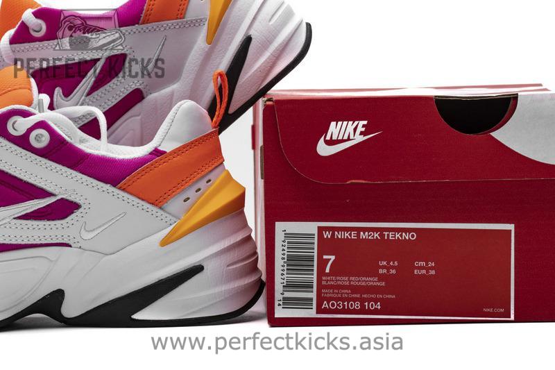 W Nike M2K Tekno WhiteLaser FuchsiaHyper Crimson AO3108-104 - Image 2