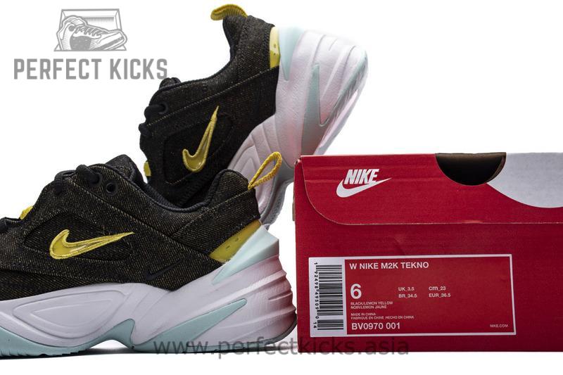 W Nike M2K Tekno Lux Denim BlackBright CitronTeal BV0970-001 - Image 2