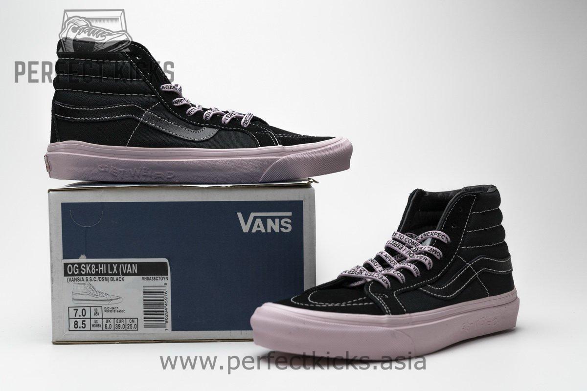 VN0A36C7OYN Vans OG SK8-HI LX Black Pink - Image 3