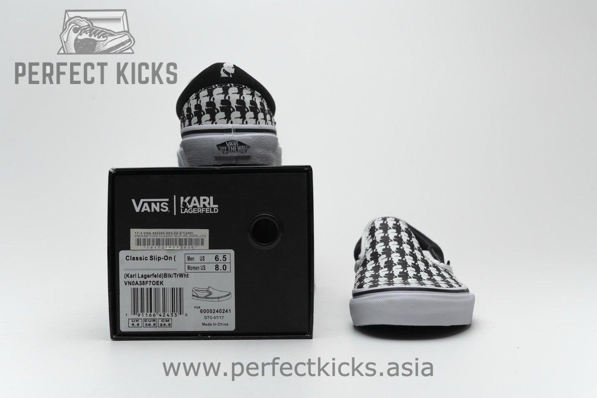 Vans Classic Slip-On Karl Lagerfeld Black White - Image 3