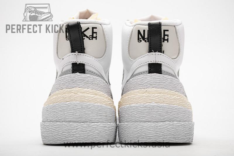 BV0072-100 Sacai x Nike Blazer Mid White Grey - Image 4