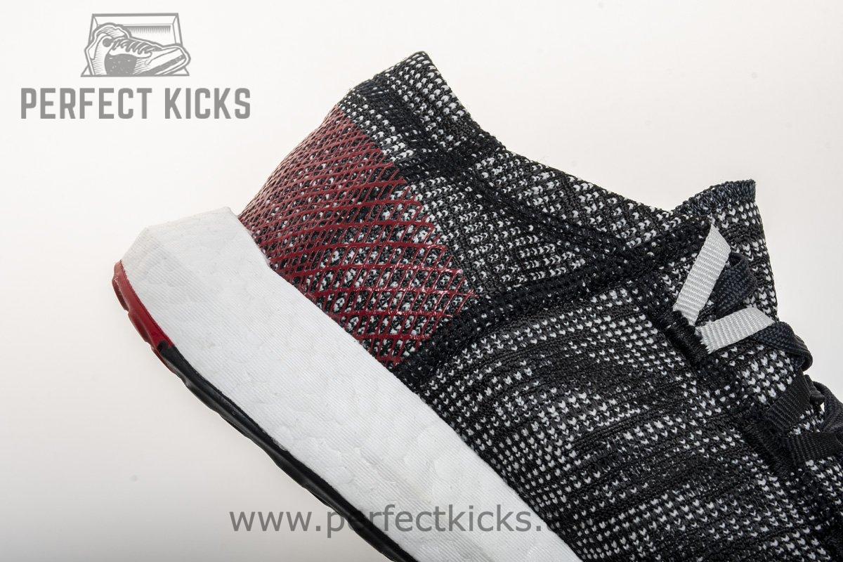 Adidas Pure Boost GO "Carbon/Core Black/Power Red" AH2323 - Image 8
