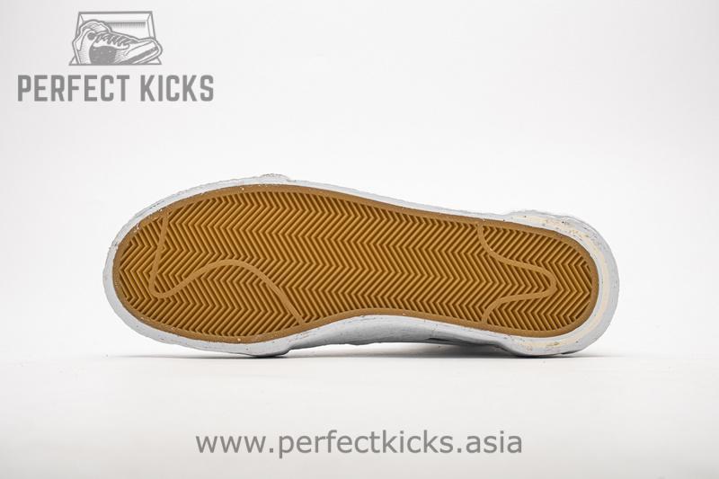 BV0072-100 Sacai x Nike Blazer Mid White Grey - Image 7