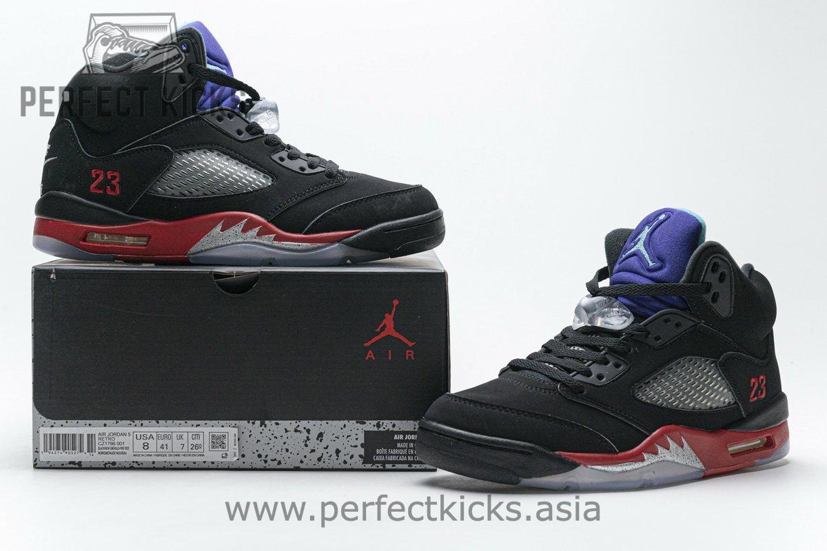 CZ1786-001 Air Jordan 5 Retro Top 3 Black - Image 2