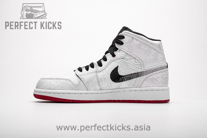 CU2804-100 Edison Chen x Air Jordan 1 Mid SE “Fearless” - Image 6