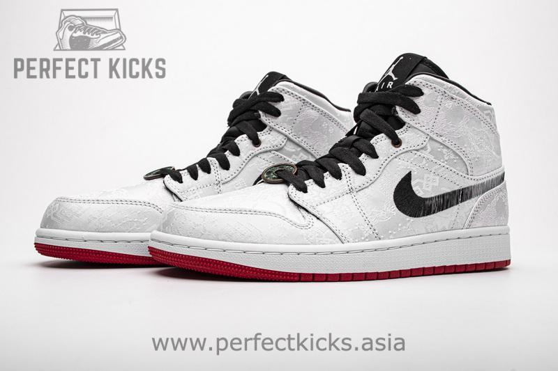CU2804-100 Edison Chen x Air Jordan 1 Mid SE “Fearless” - Image 2
