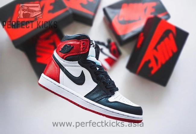 Air Jordan 1 Retro High Satin 'Black Toe' CD0461-016 - Image 7