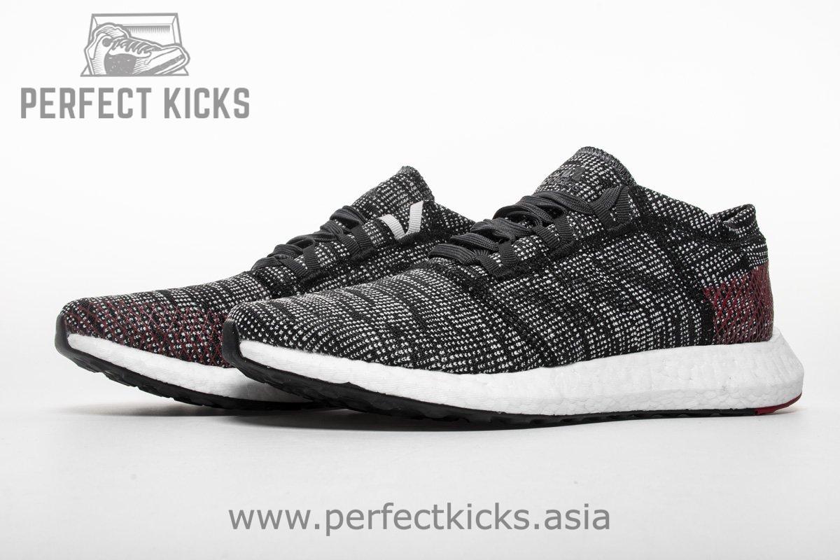 Adidas Pure Boost GO "Carbon/Core Black/Power Red" AH2323 - Image 3