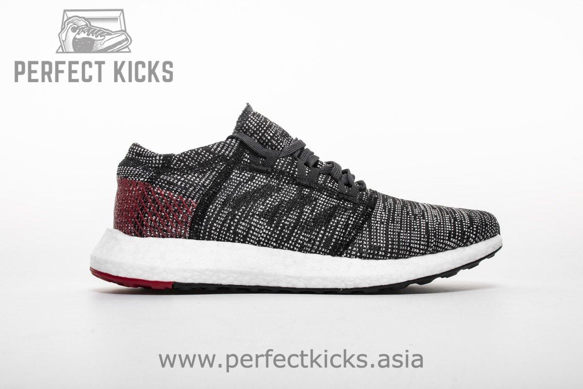 Adidas Pure Boost GO "Carbon/Core Black/Power Red" AH2323 - Image 18