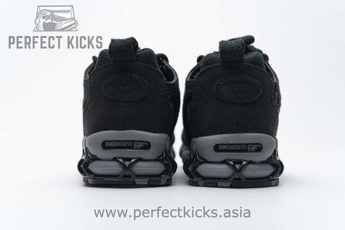 CQ5486-001 Stussy x Nike Air Zoom Spiridon Cage 2 Black Cool Grey - Image 7