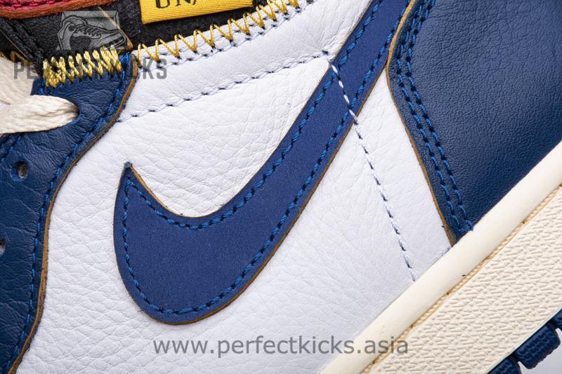 Union X Air Jordan 1 OG Hi Retro“Blue Toe” BV1300-146 - Image 9