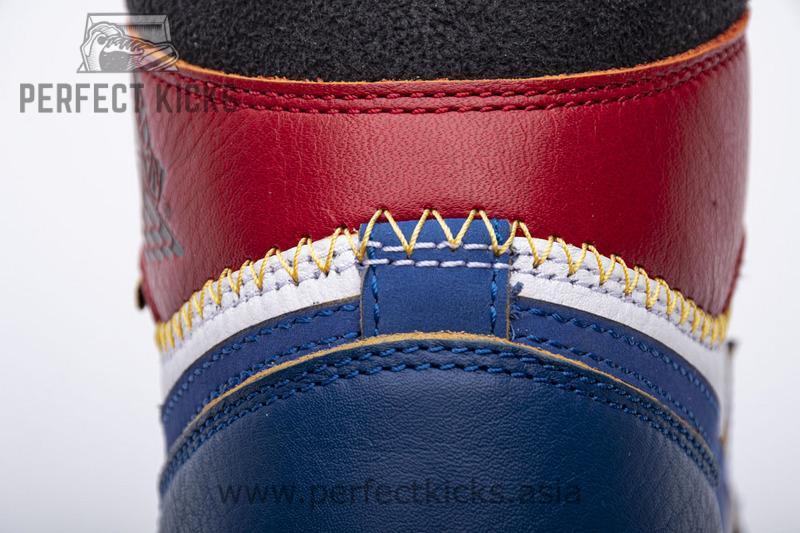 Union X Air Jordan 1 OG Hi Retro“Blue Toe” BV1300-146 - Image 4