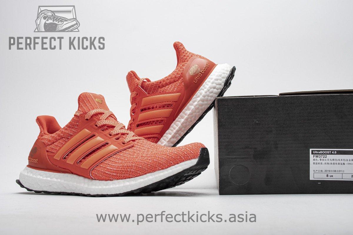 FW3722 adidas Ultra Boost 4.0 Real Boost Wuhan White Orange - Image 2