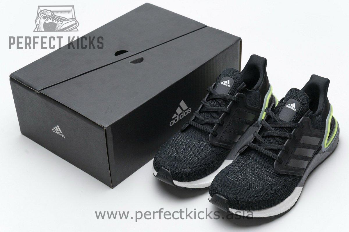 FY3452 adidas Ultra BOOST 20 CONSORTIUM Black Grey Green Real Boost - Image 2