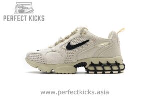 CQ5486-200 Stussy X Nike Air Zoom Spiridon Caged 2 Fossil