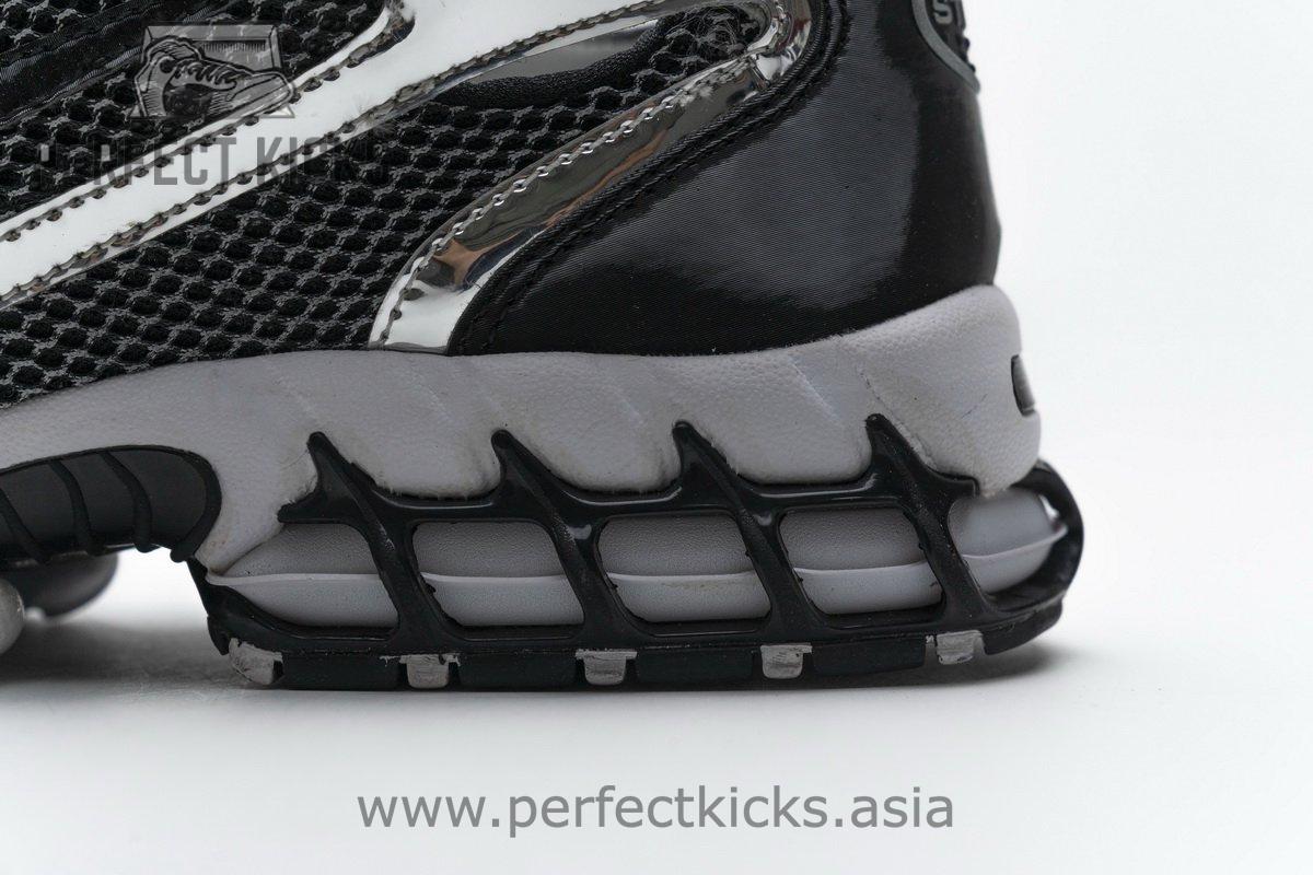 CU1854-001 Stussy x Nike Air Zoom Spiridon Cage 2 Black Silver - Image 12