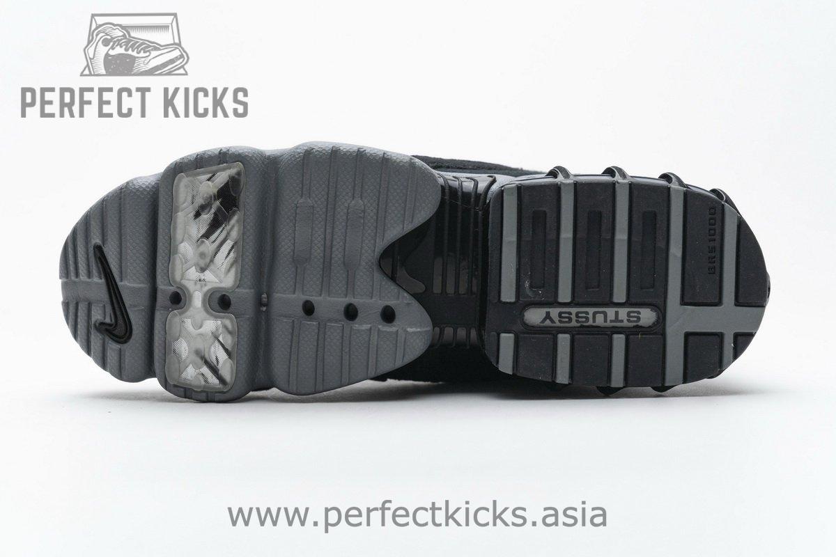 CQ5486-001 Stussy x Nike Air Zoom Spiridon Cage 2 Black Cool Grey - Image 11