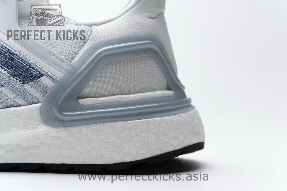 FY3454 adidas Ultra BOOST 20 White Light Blue - Image 9