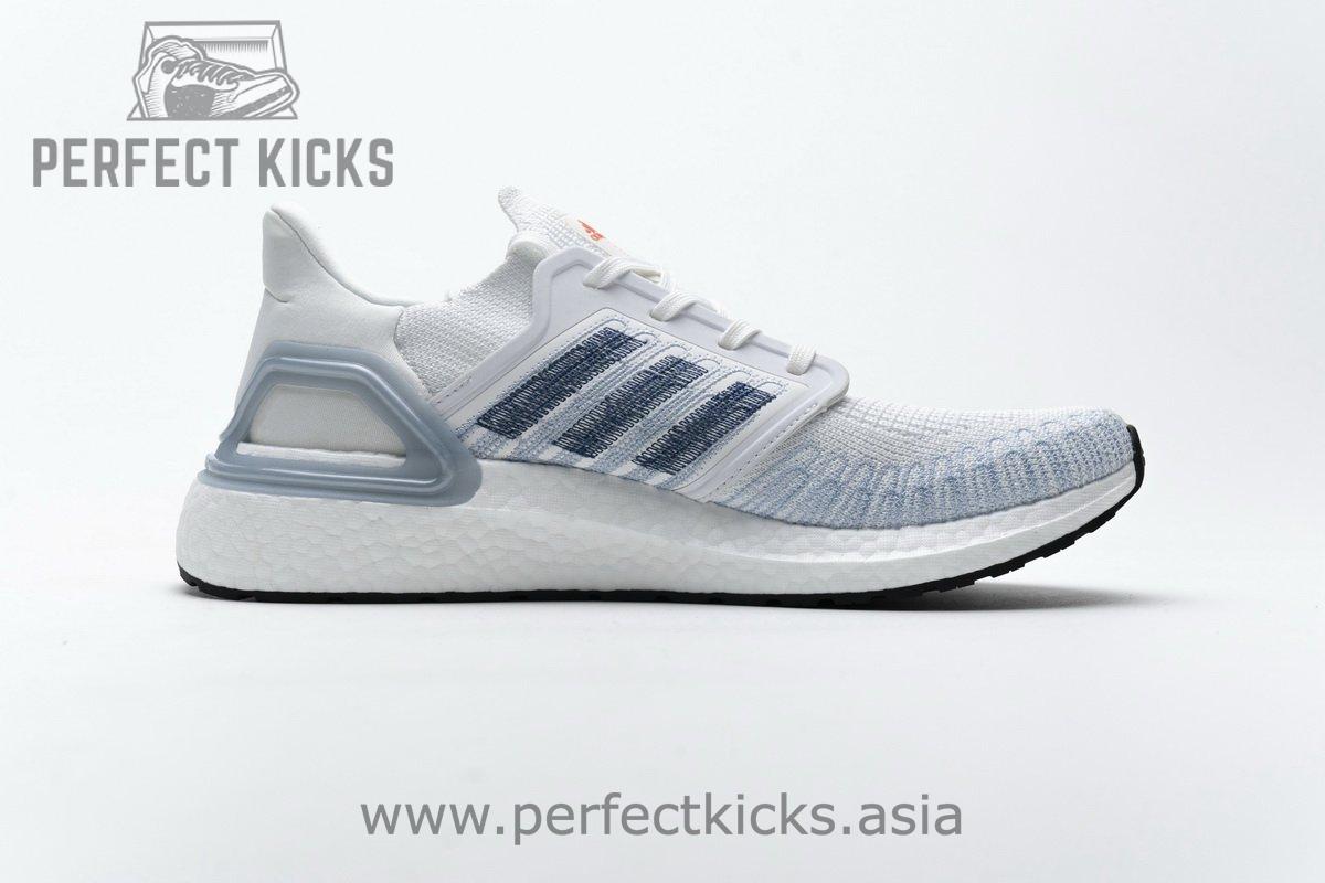 FY3454 adidas Ultra BOOST 20 White Light Blue - Image 15