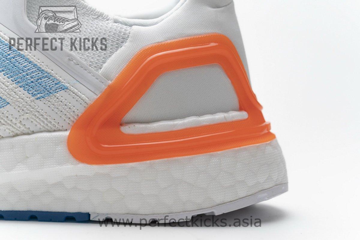EG0768 adidas Ultra BOOST 20 Primeblue White Blue Orange - Image 9