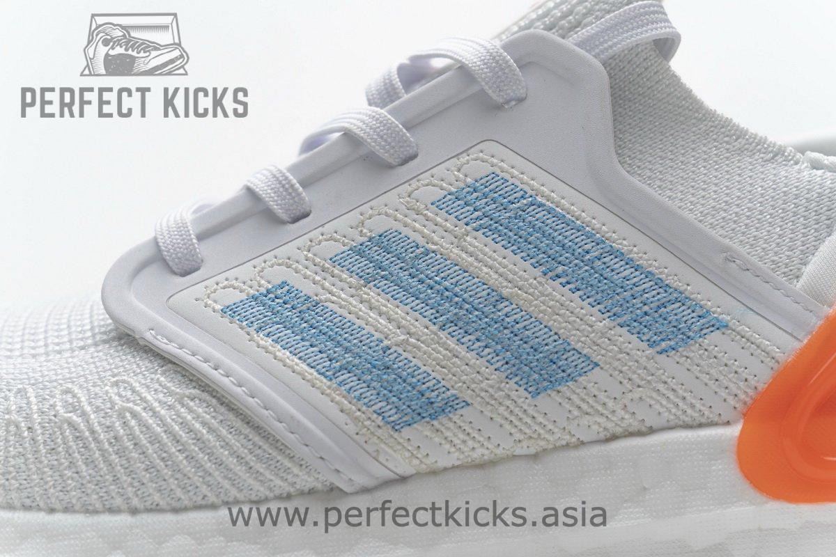 EG0768 adidas Ultra BOOST 20 Primeblue White Blue Orange - Image 10