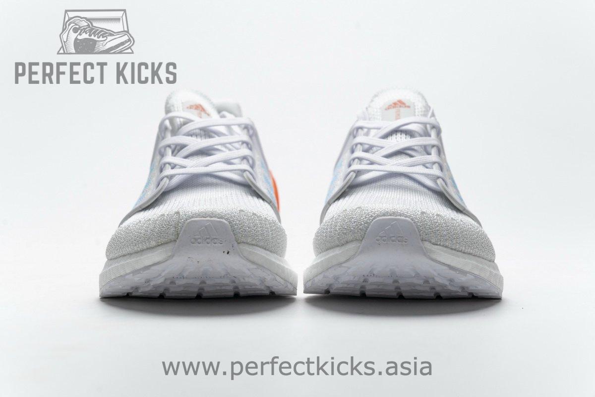 EG0768 adidas Ultra BOOST 20 Primeblue White Blue Orange - Image 4